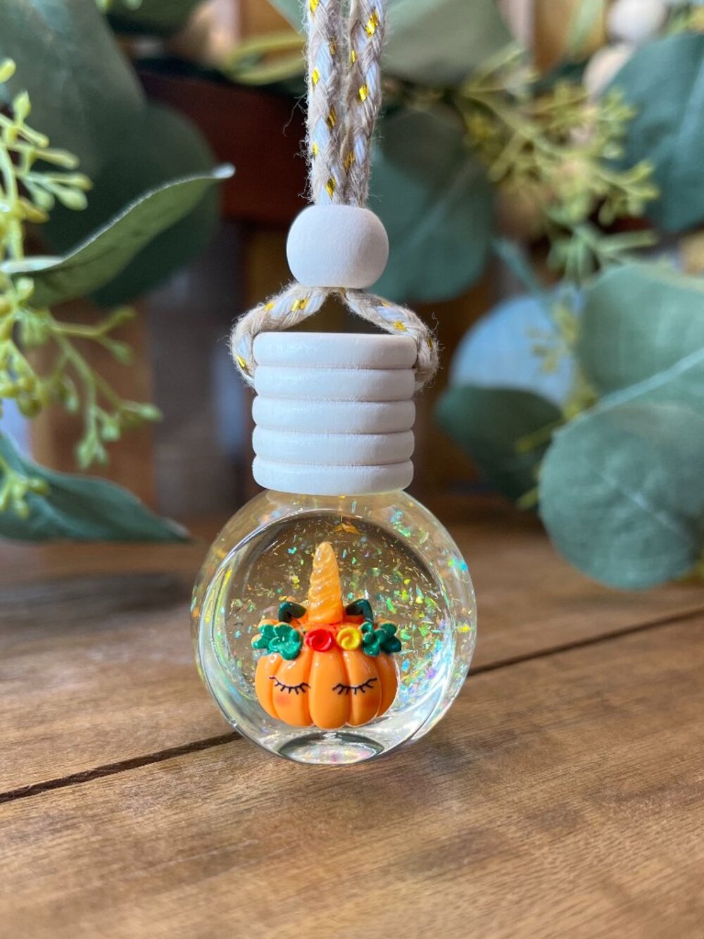 Unicorn Pumpkin Car Diffuser, Car Air Freshener, Fragrance: Pumpkin Souffle